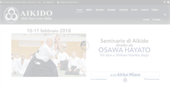 Desktop Screenshot of aikidodojomilano.it